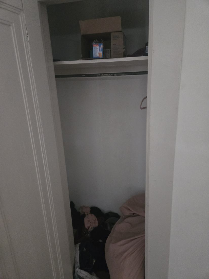 Closet before Kidoti Clean trash-out, Birmingham AL